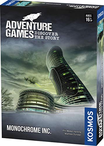 Thames & Kosmos 695132 Kosmos 695132-Adventure Adventure Monochrome | Discover The Story | Cooperative Board Game, 1-4 Players | Ages 12+ |