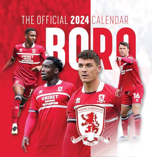 The Official Middlesbrough FC Desk Calendar 2024